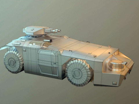 APC M577 Armored Personnel Carrier 3D 模型
