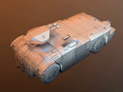 APC M577 Armored Personnel Carrier 3D 模型
