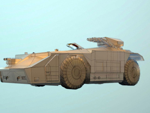 APC M577 Armored Personnel Carrier 3D 模型