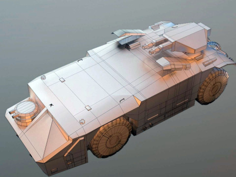 APC M577 Armored Personnel Carrier 3D 模型