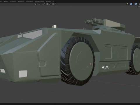 APC M577 Armored Personnel Carrier 3D 模型