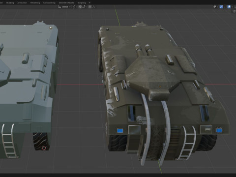 APC M577 Armored Personnel Carrier 3D 模型