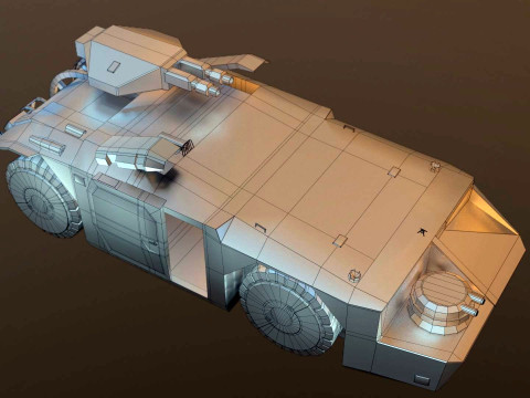 APC M577 Armored Personnel Carrier 3D 模型