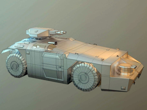 APC M577 Armored Personnel Carrier 3D 模型