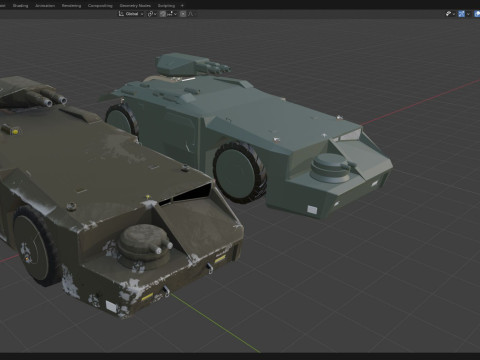 APC M577 Armored Personnel Carrier 3D 模型
