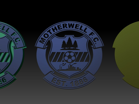 SPFL Motherwell FC keychain badge color printable 3D 프린트 모델