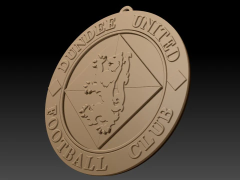 SPFL Dundee United FC keychain badge color printable 3D Print Model