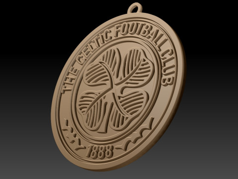 SPFL Celtic FC keychain badge color printable Model do druku 3D