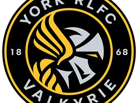 British Super League York Valkyrie keychain badge color printable and renderable 3Dプリントモデル