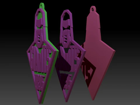 British Super League Huddersfield Giants keychain badge color printable and renderable 3D Print Model