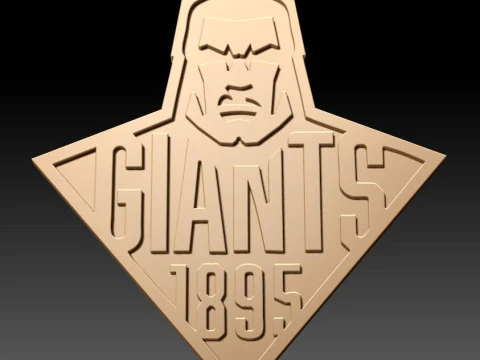 British Super League Huddersfield Giants keychain badge color printable and renderable 3D Print Model