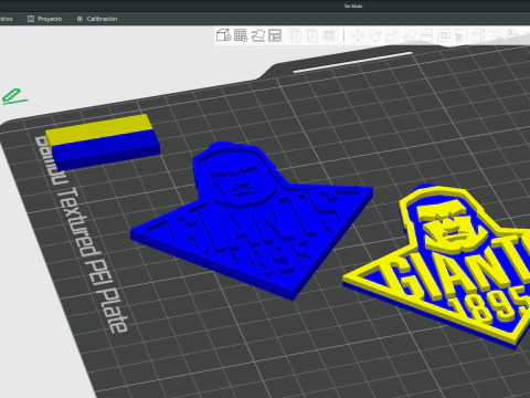British Super League Huddersfield Giants keychain badge color printable and renderable 3D Print Model