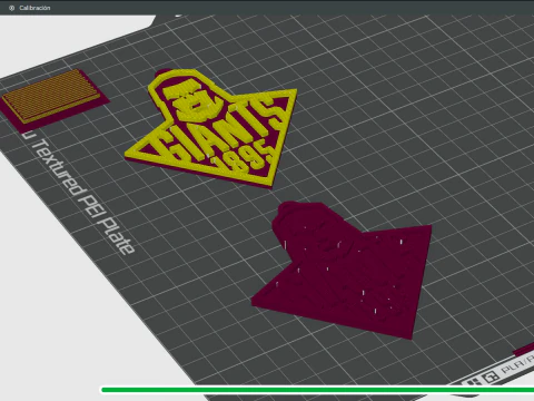 British Super League Huddersfield Giants keychain badge color printable and renderable 3D Print Model