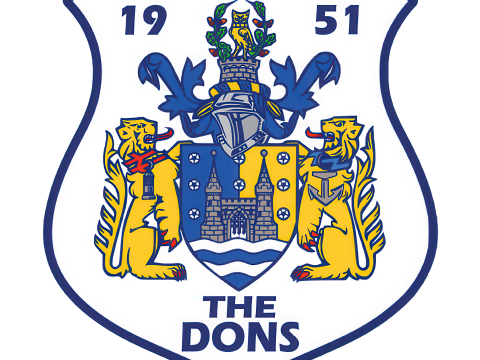 Betfred Championship Doncaster RLFC keychain badge color printable and renderable 3D-Druckmodell