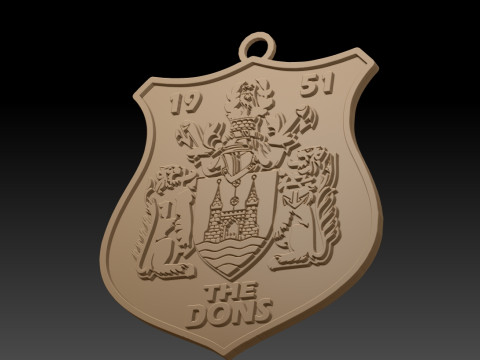 Betfred Championship Doncaster RLFC keychain badge color printable and renderable 3D-Druckmodell