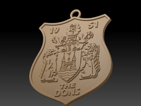 Betfred Championship Doncaster RLFC keychain badge color printable and renderable 3D Print Model