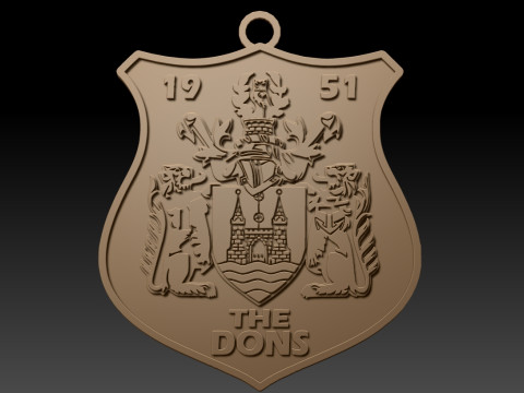 Betfred Championship Doncaster RLFC keychain badge color printable and renderable 3D-Druckmodell