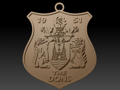 Betfred Championship Doncaster RLFC keychain badge color printable and renderable 3D Print Model