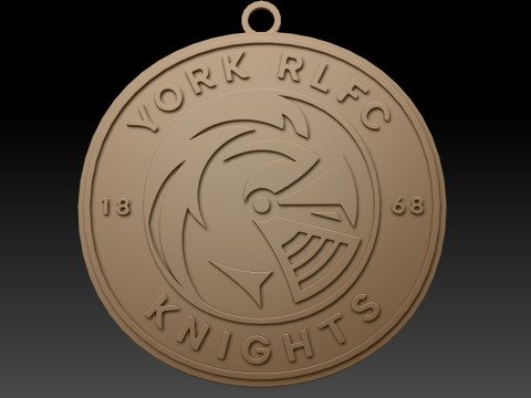 Betfred Championship York RLFC keychain badge color printable and renderable Modèles 3D en vedette