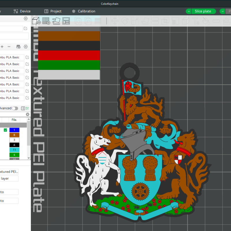 National League Altrincham keychain badge color printable and renderable 3D Baskı Modeli .c4d .max .obj .3ds .fbx .stl .blend