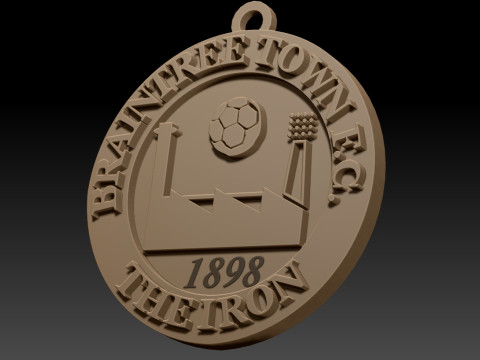 National League Braintree Town keychain badge color printable and renderable Model do druku 3D