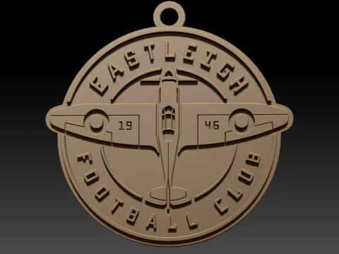 National League Eastleigh keychain badge color printable and renderable 3D Print Model