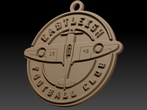 National League Eastleigh keychain badge color printable and renderable Modello di stampa 3D