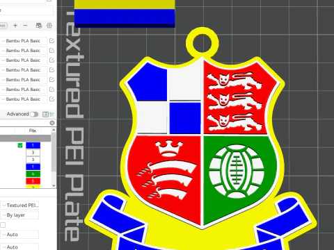 National League Wealdstone keychain badge color printable and renderable 3D Print Model