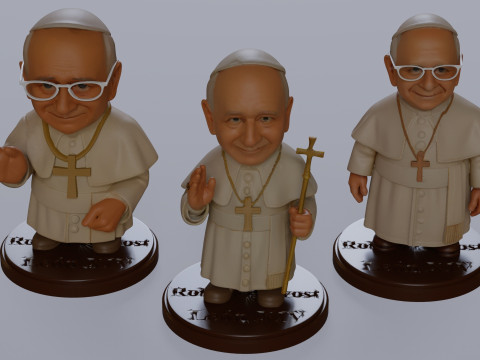 Pope Leon XIV Robert Prevost STL printable figures 3D प्रिंट मॉडल