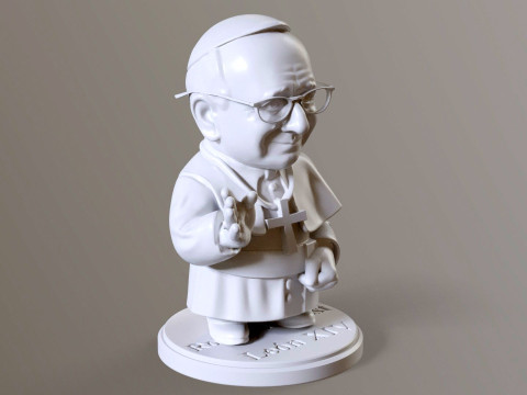 Pope Leon XIV Robert Prevost STL printable figures 3D प्रिंट मॉडल