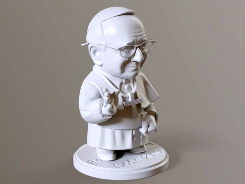 Pope Leon XIV Robert Prevost STL printable figures 3D Print Model