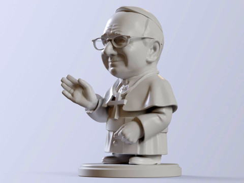 Pope Leon XIV Robert Prevost STL printable figures 3D प्रिंट मॉडल