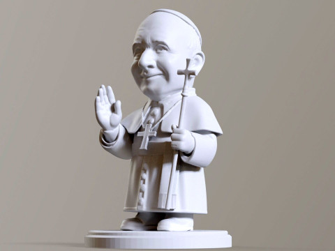 Pope Leon XIV Robert Prevost STL printable figures 3D प्रिंट मॉडल