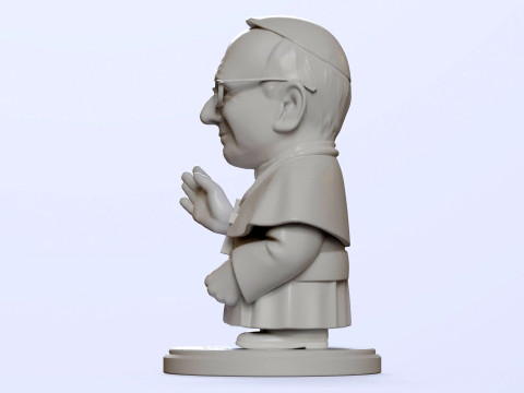 Pope Leon XIV Robert Prevost STL printable figures 3D प्रिंट मॉडल