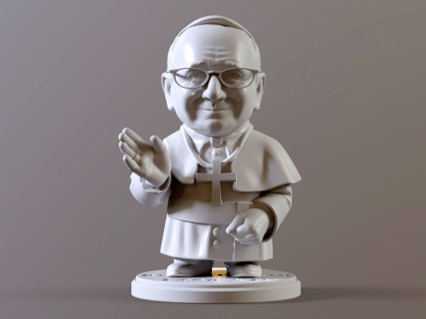 Pope Leon XIV Robert Prevost STL printable figures 3D प्रिंट मॉडल