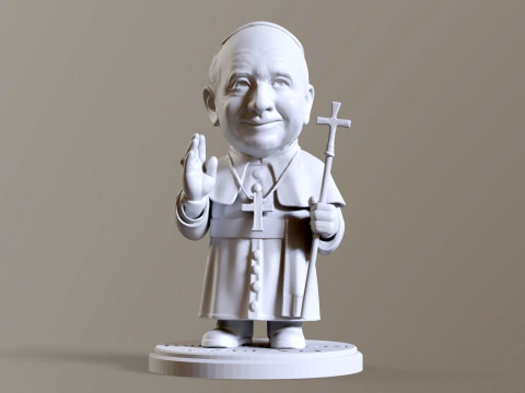 Pope Leon XIV Robert Prevost STL printable figures 3D प्रिंट मॉडल