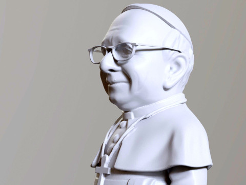 Pope Leon XIV Robert Prevost STL printable figures 3D प्रिंट मॉडल