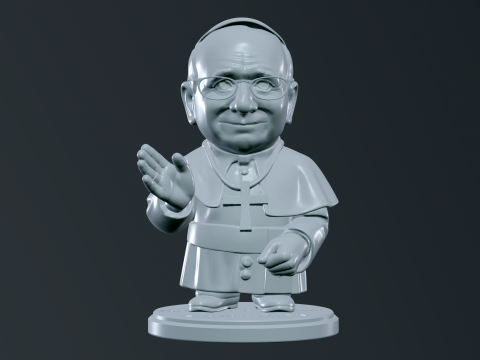 Pope Leon XIV Robert Prevost STL printable figures 3D प्रिंट मॉडल