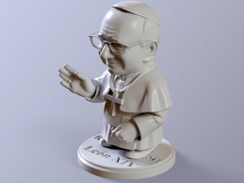Pope Leon XIV Robert Prevost STL printable figures 3D प्रिंट मॉडल