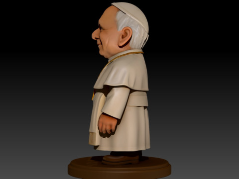 Pope Leon XIV Robert Prevost STL printable figures 3D प्रिंट मॉडल