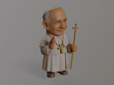 Pope Leon XIV Robert Prevost STL printable figures 3D Print Model