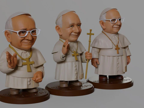 Pope Leon XIV Robert Prevost STL printable figures 3D Print Model