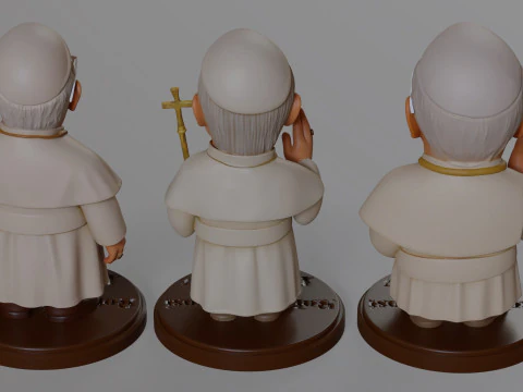 Pope Leon XIV Robert Prevost STL printable figures 3D Print Model