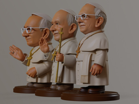 Pope Leon XIV Robert Prevost STL printable figures 3D प्रिंट मॉडल