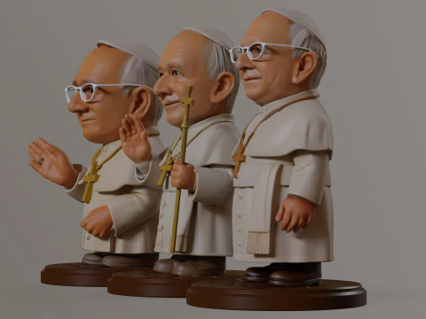 Pope Leon XIV Robert Prevost STL printable figures 3D Print Model