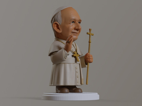 Pope Leon XIV Robert Prevost STL printable figures 3D प्रिंट मॉडल