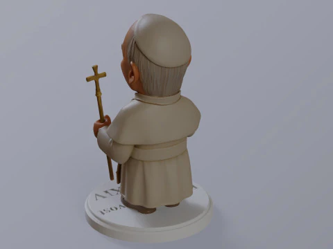 Pope Leon XIV Robert Prevost STL printable figures 3D Print Model