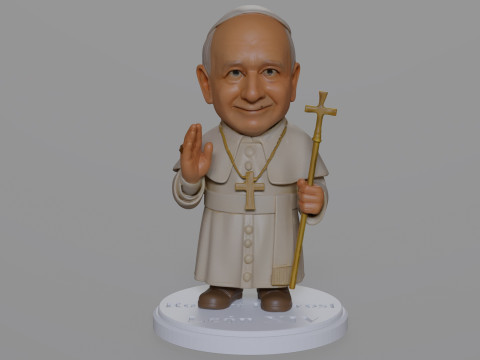 Pope Leon XIV Robert Prevost STL printable figures 3D प्रिंट मॉडल