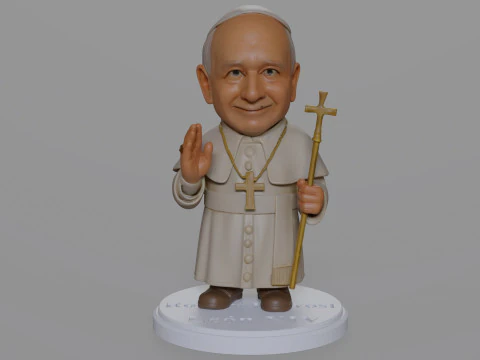 Pope Leon XIV Robert Prevost STL printable figures 3D Print Model