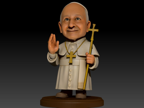 Pope Leon XIV Robert Prevost STL printable figures 3D प्रिंट मॉडल